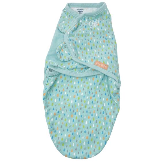 SwaddleMe Original Swaddle Wrap Newborn S/M Jungle Drops Green Baby Sleepwear - Picture 1 of 12